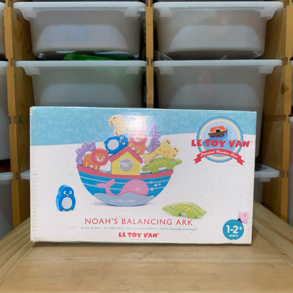 Le Toy Van Noah’s Balancing Ark Animal Stacker - Mainan Balancing Anak Perahu Nuh Hewan Hewan