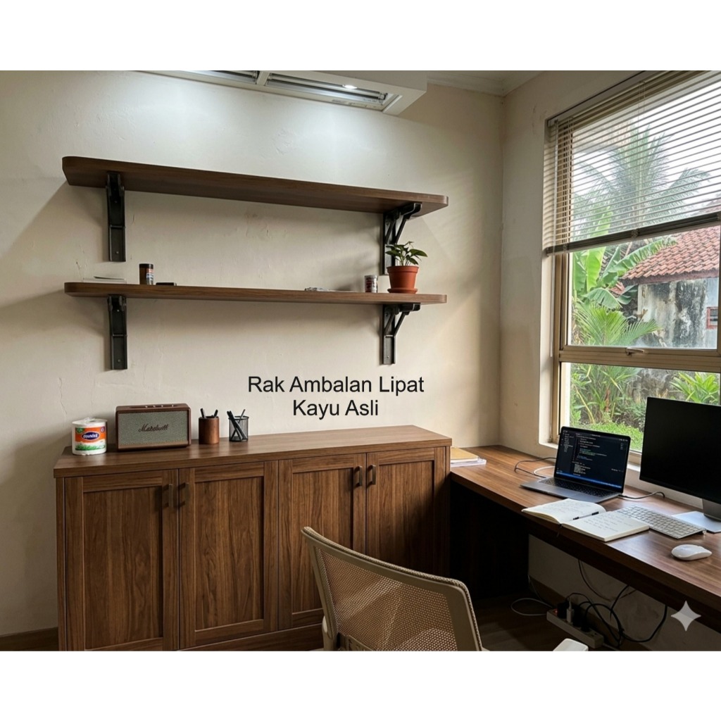 Rak Gantung Lipat Kayu Asli, Rak Kayu Lipat