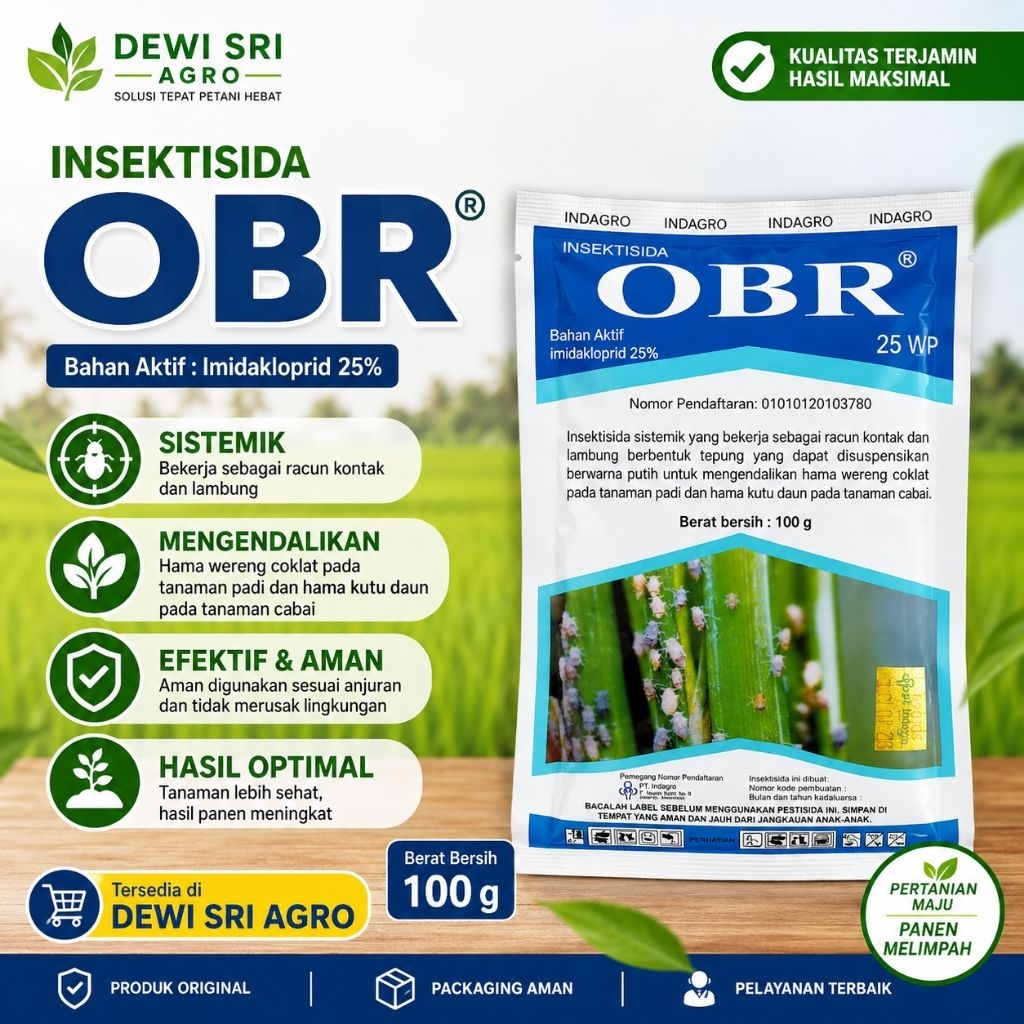 Insektisida OBR 25 WP 100 gram