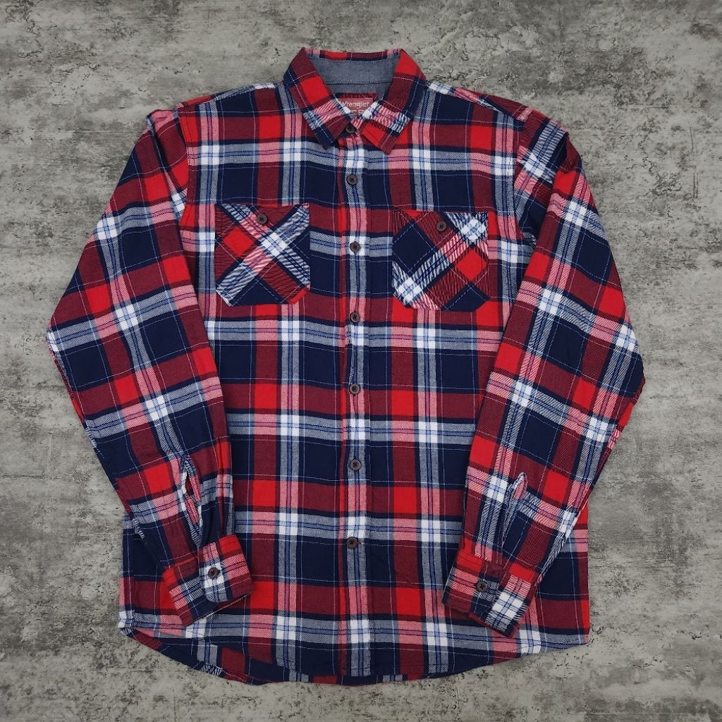 Kemeja WRANGLER Flannel S068 - Size M fit L