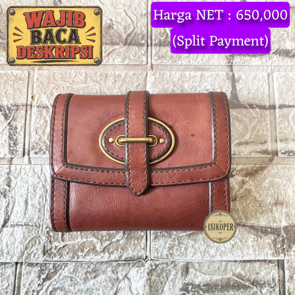 652# NET-Preloved Fossil Medium Wallet VRI VRV Bagong Dompet