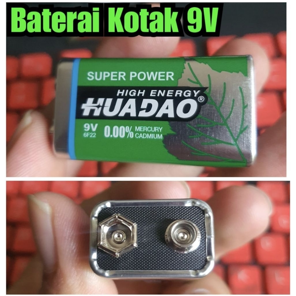 Baterai kotak 9 Volt batre Kotak 9V