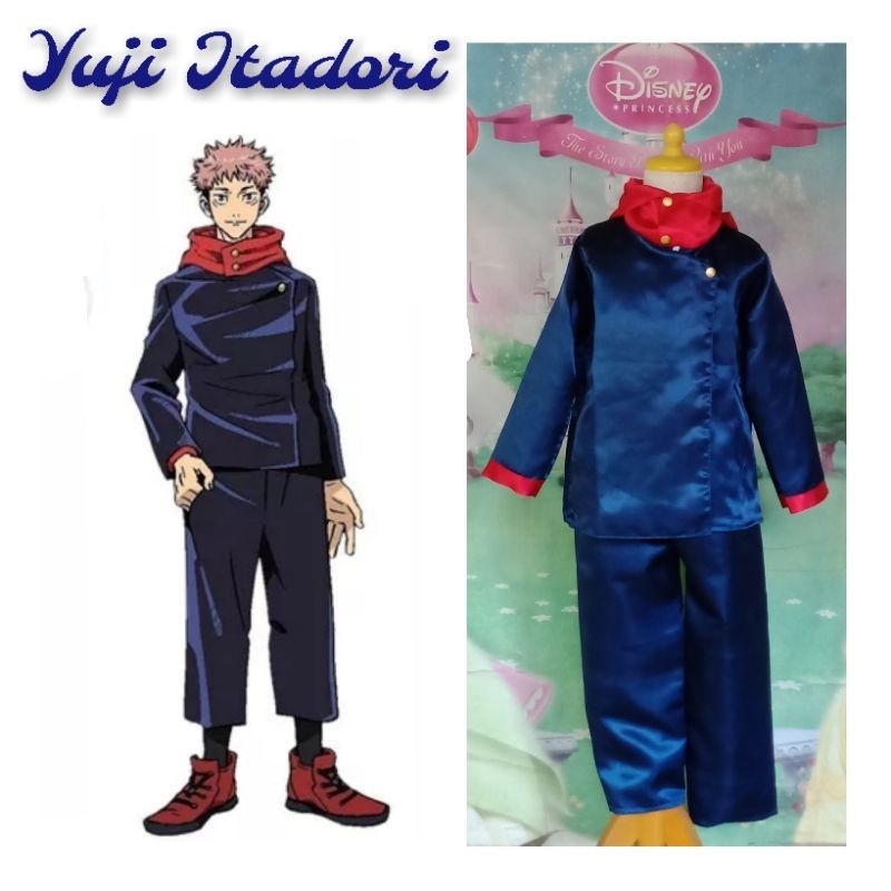 Yuji Itadori Cosplay Kostum Anak dan Dewasa Anime Jujutsu Kaisen