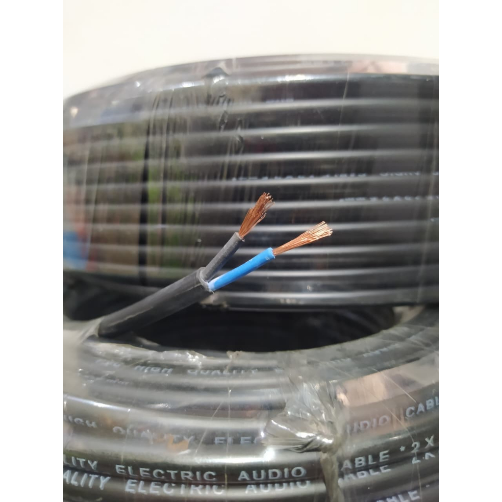 kabel serabut HYO 2X1,5 hitam dan putih Meter - Kabel Familico HYO 2 x 1,5 Harga PerMeter