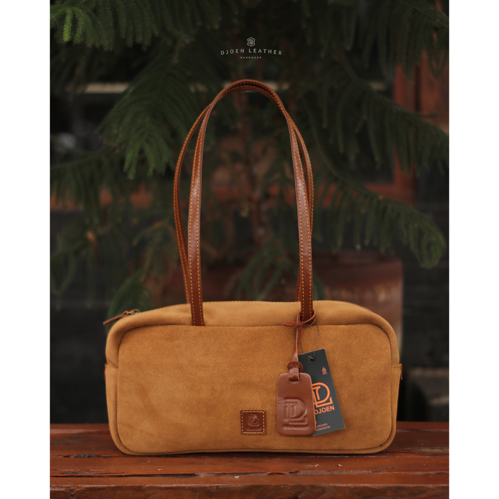 djoen leather shoulder bag kulit suede damara bag