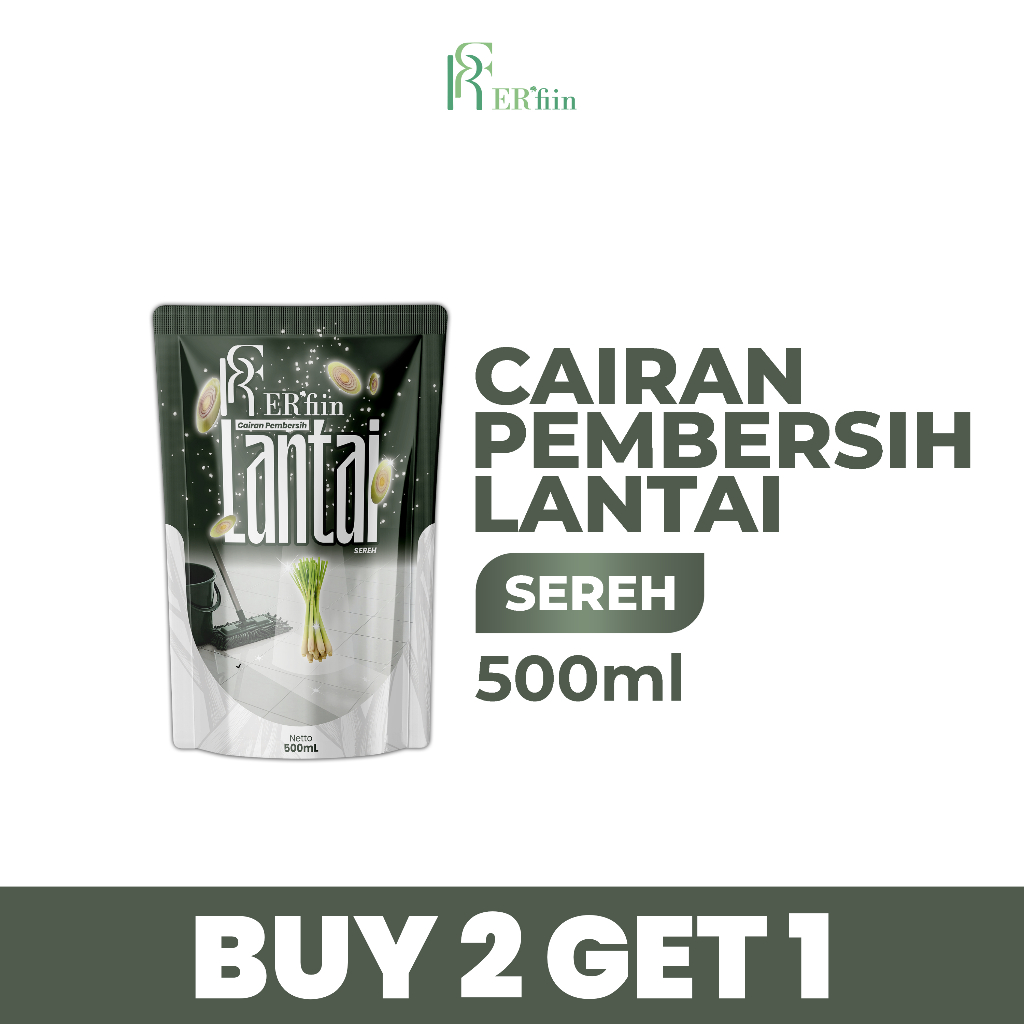 Erfiin Cairan Pembersih Lantai Aroma Sereh 500ml | superpel | sabun lantai | pembersih lantai | arom