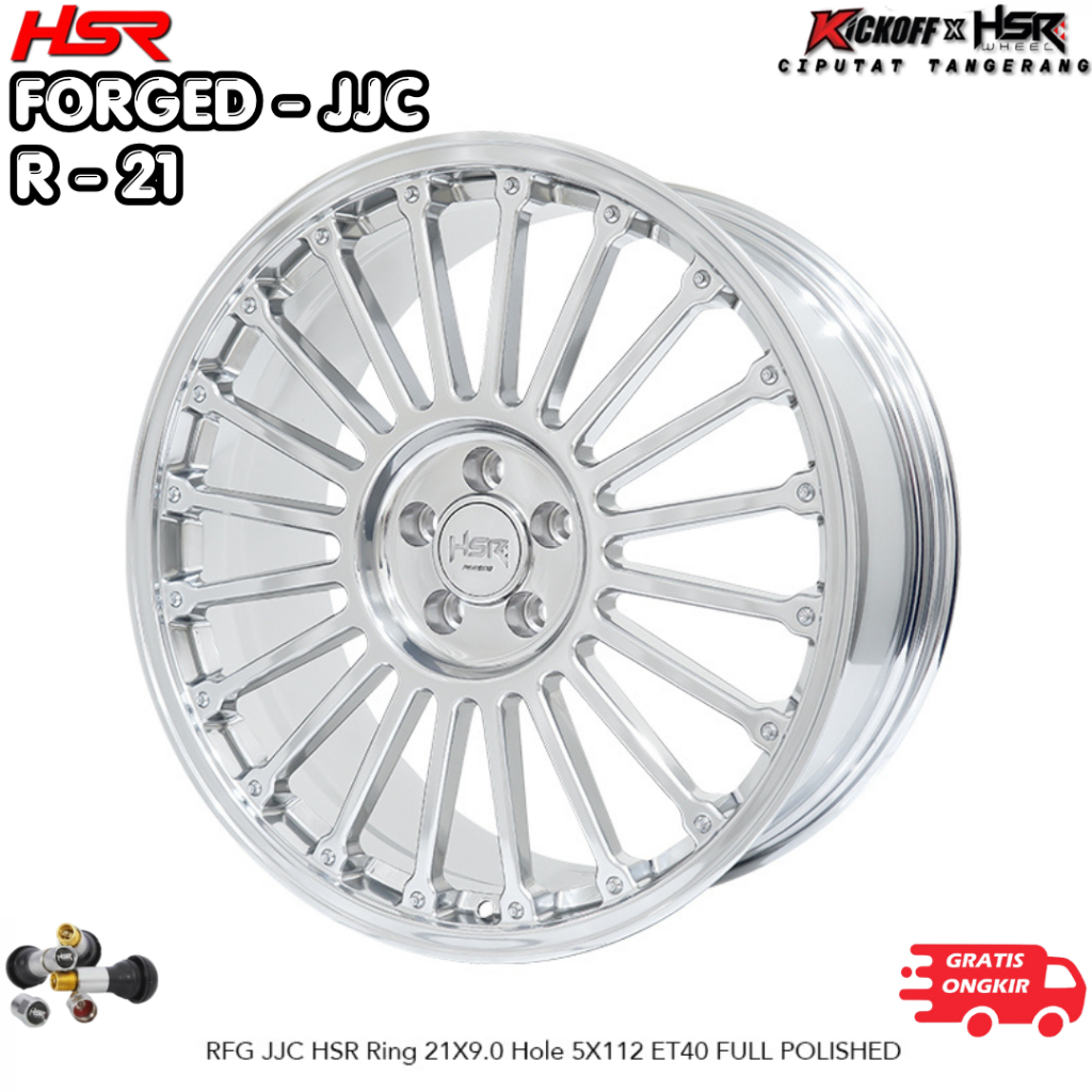 Velg Mobil HSR RFG JJC Ring 21 Tipe Velg Forged Premium Yg Dirancang Khsus Buat Mercy Porsche VW dll
