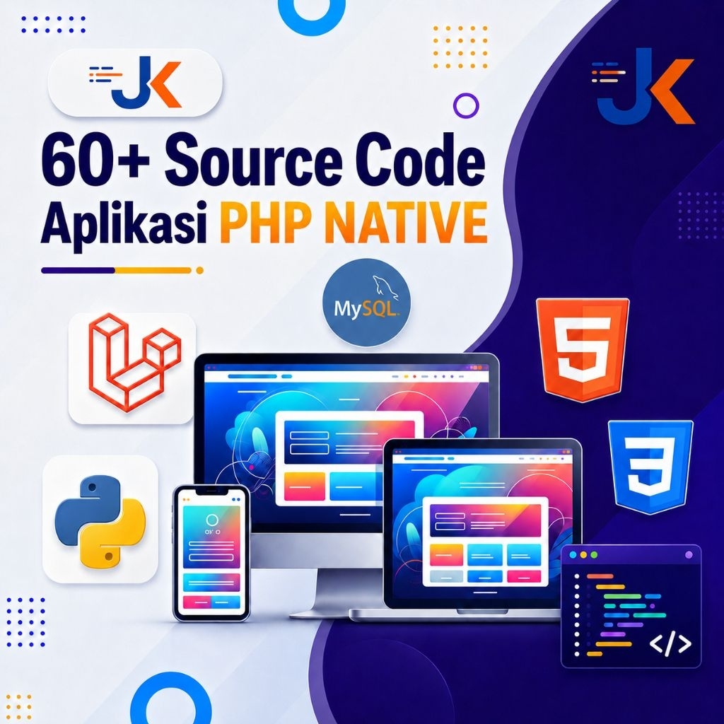 60+ Apps PHP Native - Full Source Code + Database MySQL