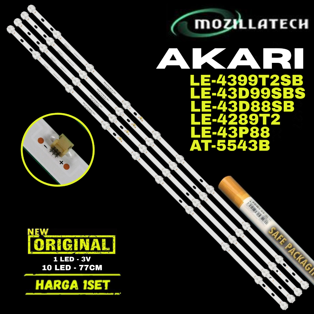 BACKLIGHT TV LED AKARI 42 42 4289T2 43P88 4399T2SB 43D99SBS 4289 4399T 43D99 NPB12D770103BL041-001H