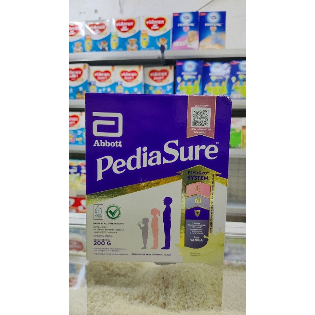 PEDIASURE 200 GRAM | PEDIASURE BOX 200 GRAM | PEDIASURE 1 SAMPAI 10 TAHUN | PEDIASURE VANILA 200 GRA
