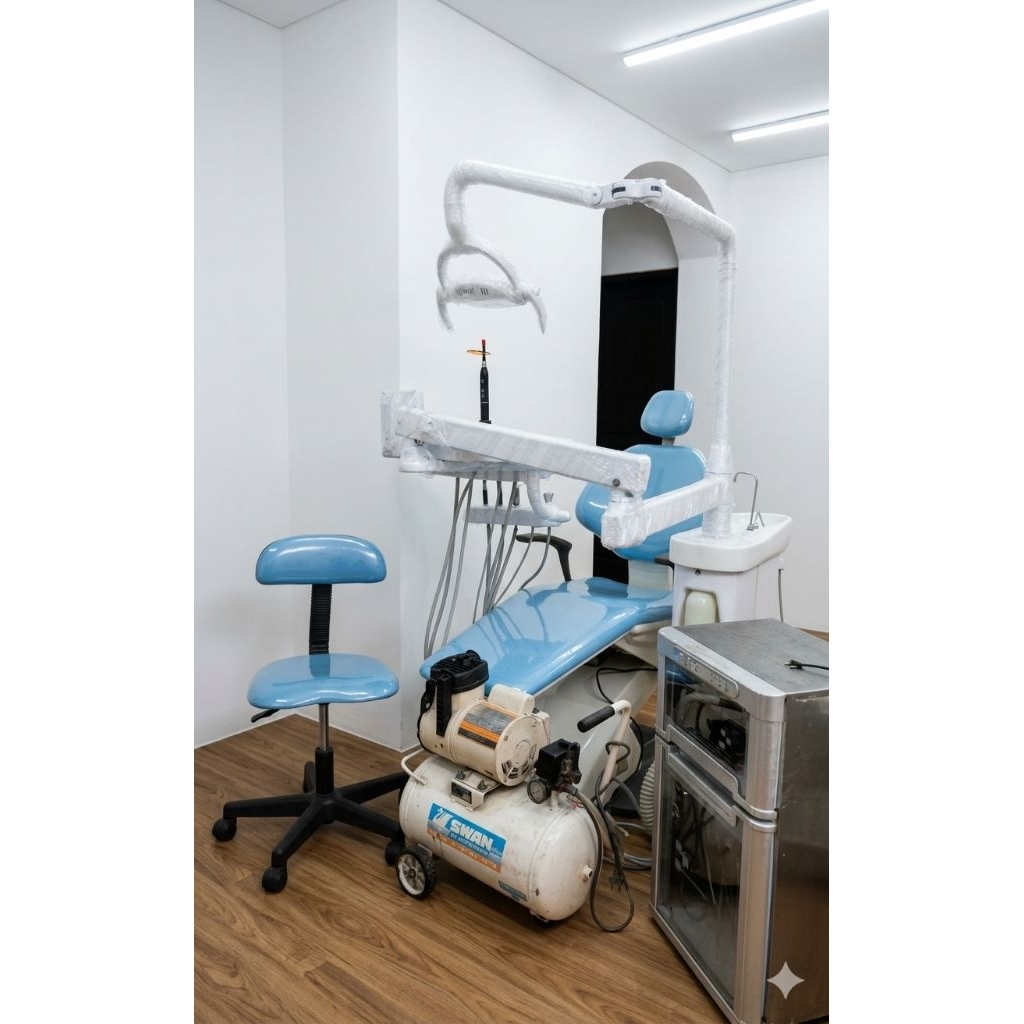 Dental Chair Second Fushion Lengkap / Dental Unit Bekas Lengkap