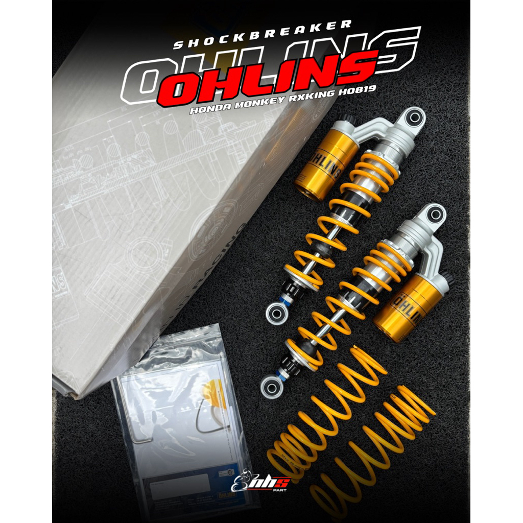 Shockbreaker Ohlins HO819 Original untuk RX-King Monkey Garansi 3 Tahun