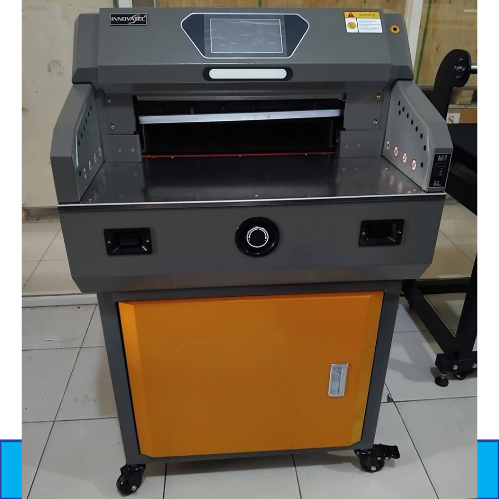 Mesin Potong Kertas Digital Elektrik F 4609 INNOVATEC Pemotong Kertas Otomatis Doble Folio | Automat