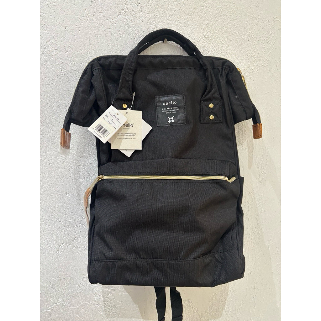 Tas ransel Anello hitam, ori