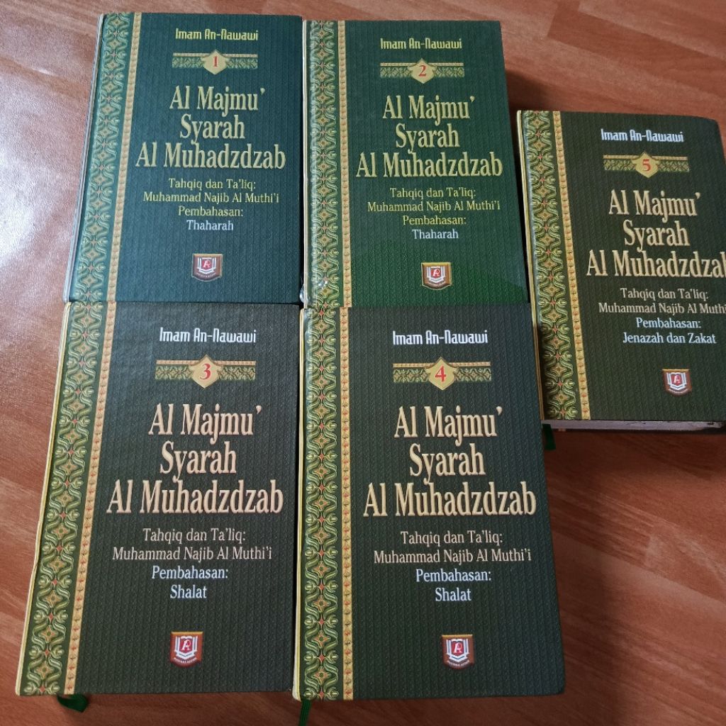 al majmu syarah al muhadzdzab jilid 1 - 5 al-majmu al majmu' muhazzab kitab fiqih fikih madzhab syaf
