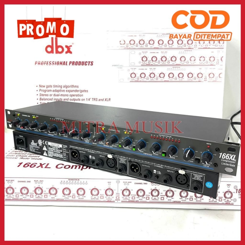 Compressor DBX 166Xl Grade A Professional Compresor Limiter Dbx 166 xl dbx166 xl ( Bisa Cod )