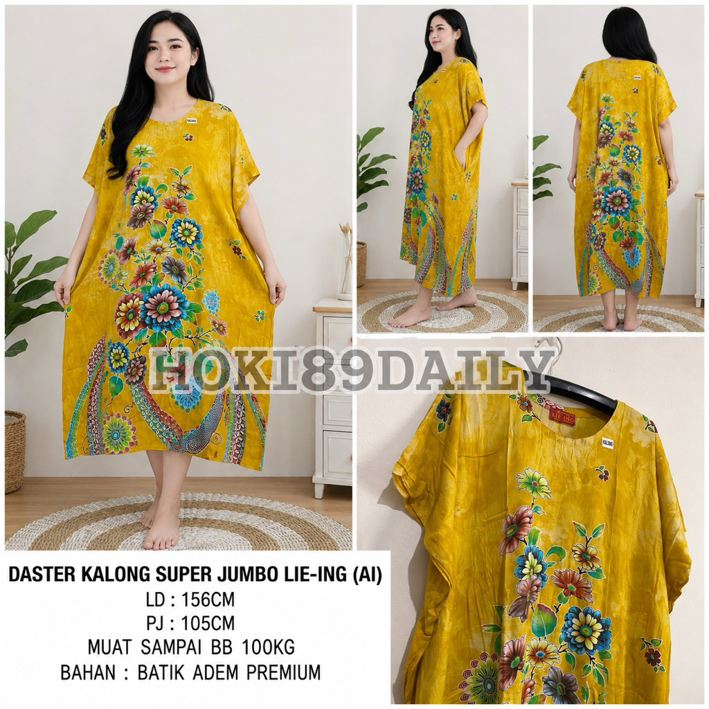 HOKI 89 TERBARU DASTER BATIK KALONG JUMBO LIE ING LD 156CM PJ 105CM MUAT SAMPAI BB 100KG / DASTER LO