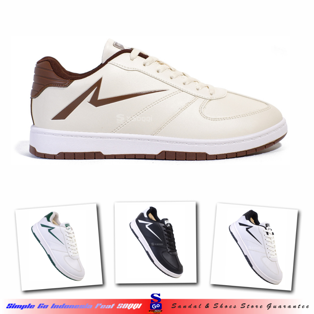 Ando Bernaldo Sepatu Pria Dewasa Tali Original Sneakers Cowok Kekinian Dewasa 39-43