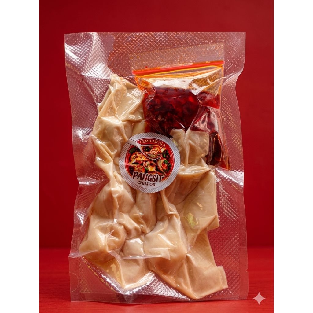 paket hemat cireng isi ayam suwir dan pangsit Chili oil