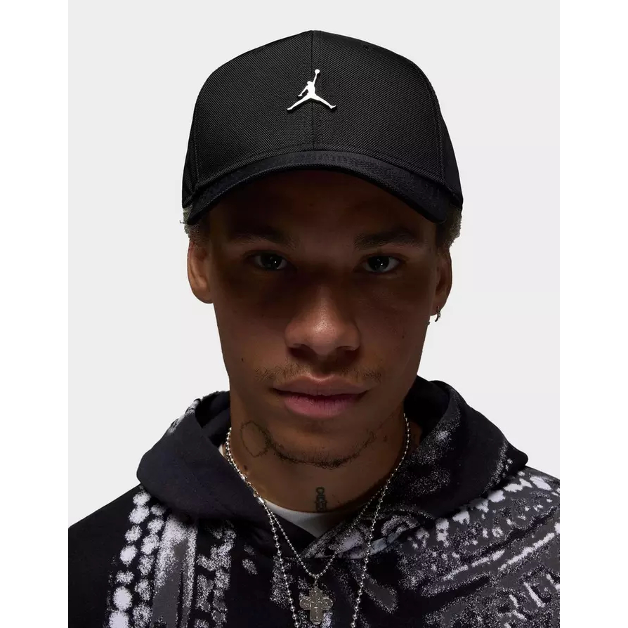 Topi JORDAN pria rise cap metal jumpman hitam