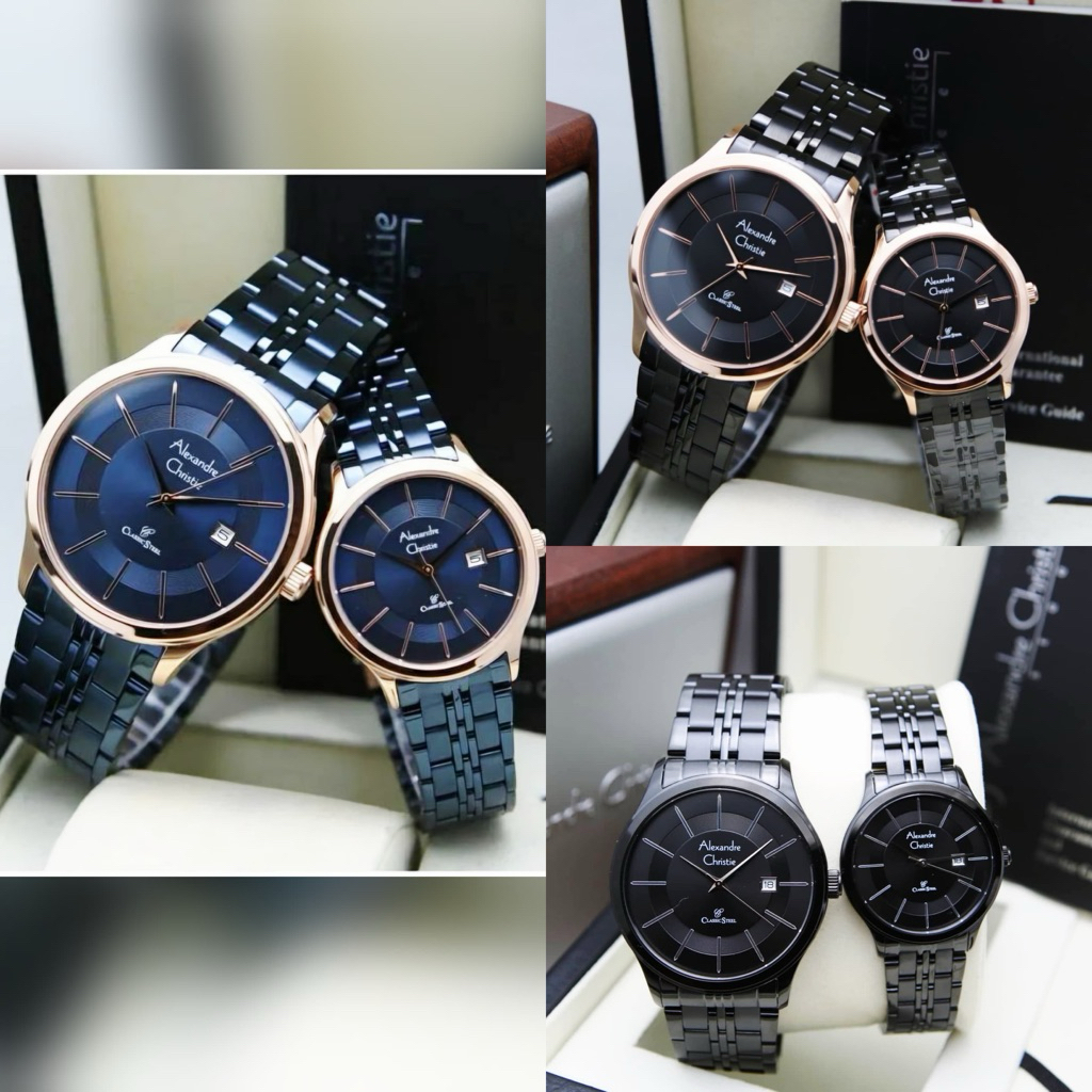 JAM TANGNA COUPLE ALEXANDRE CHRISTIE AC 8348 AC8348 READY BEBERAPA WARNA ORIGINAL