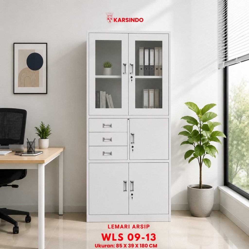 Lemari Arsip/Filling Cabinet/Lemari Kantor WLS 09-13 Import anti air