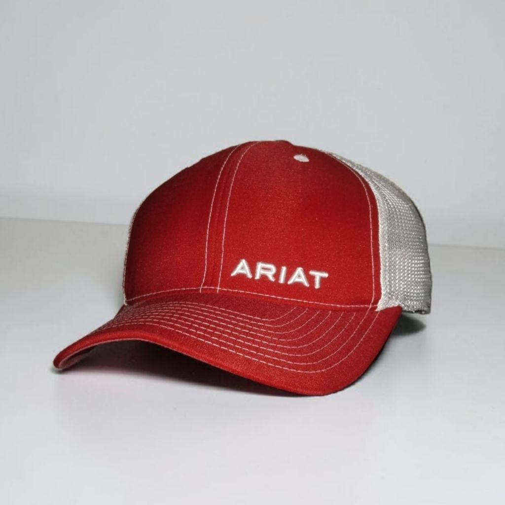 Topi ARIAT Trucker merah