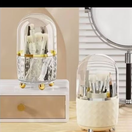 YESALL Rak Kosmetik Putar 360 Derajat Transparan