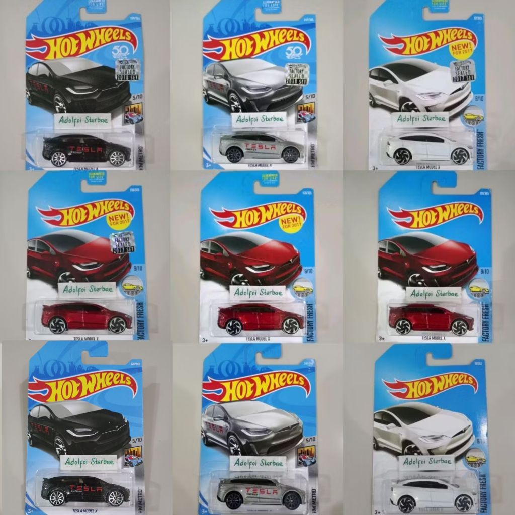 hotwheels hot wheels tesla model x hw metro factory sealed tesla energy factory fresh akta hw green 