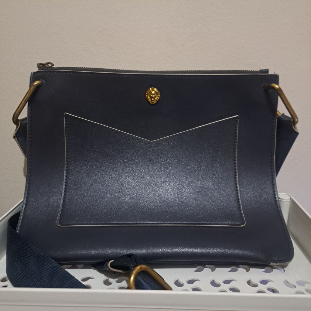 Tas wanita ANNE KLEIN biru tua ORI (preloved)