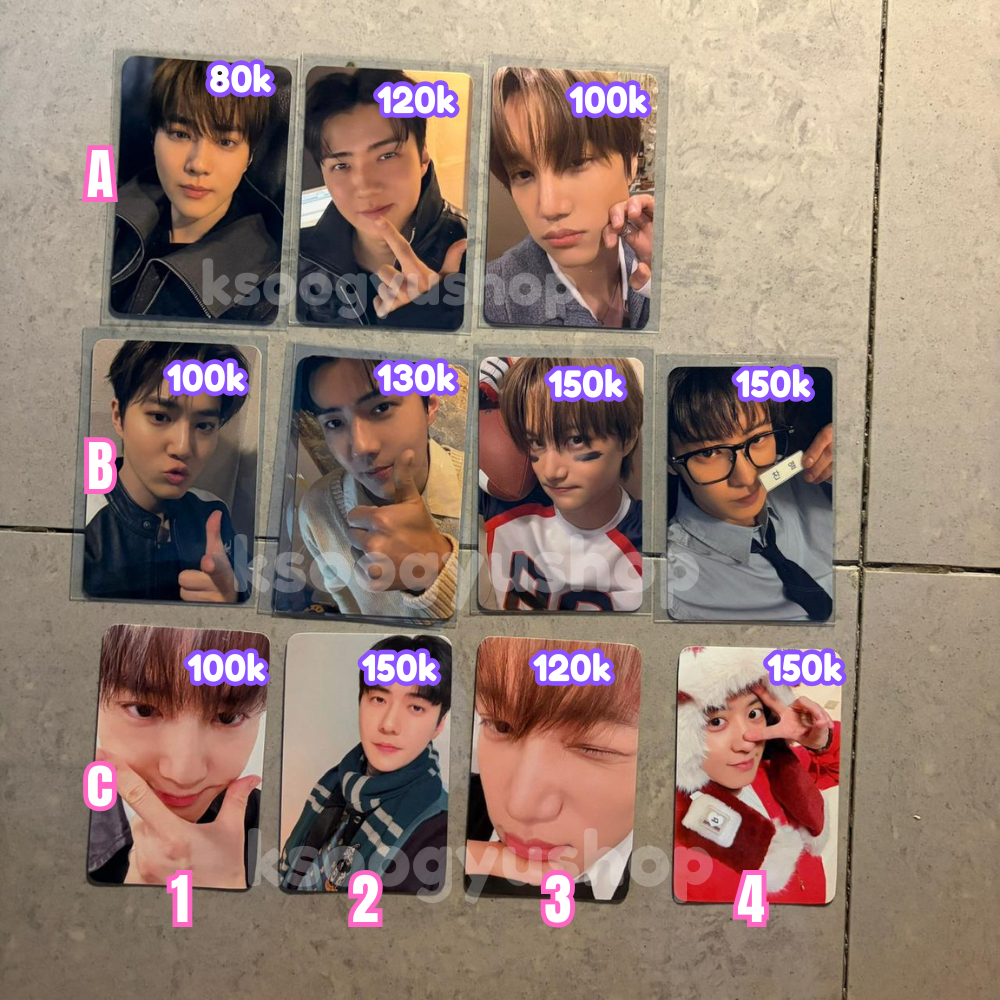 [READY STOCK] EXO Sehun D.O. Kyungsoo Suho Chanyeol Kai Photocard PC Official LD Lucky Draw Concert 