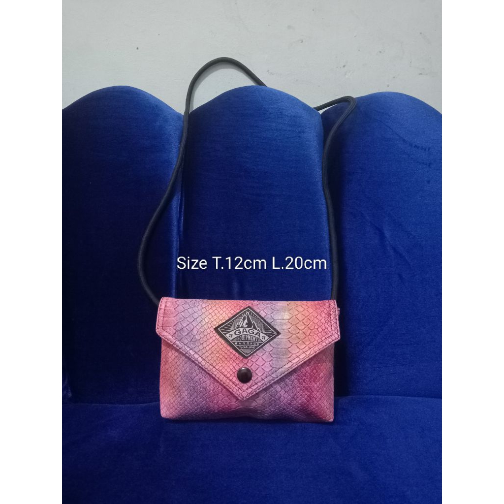 tas selempang mini/slingbag/tas hp motif kulit ular G4G4