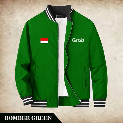 Terbaru.. jaket bomber Jakeet Bomber Hijau Thailand grab /Jakeet Bomber Hijau GRB 2026