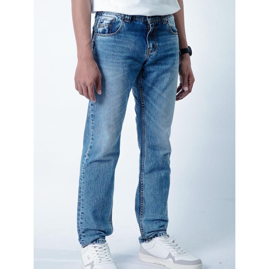 Celana Panjang Lois Original Warna Biru Muda Terbaru Slimfit / Celana Lois Pria Original