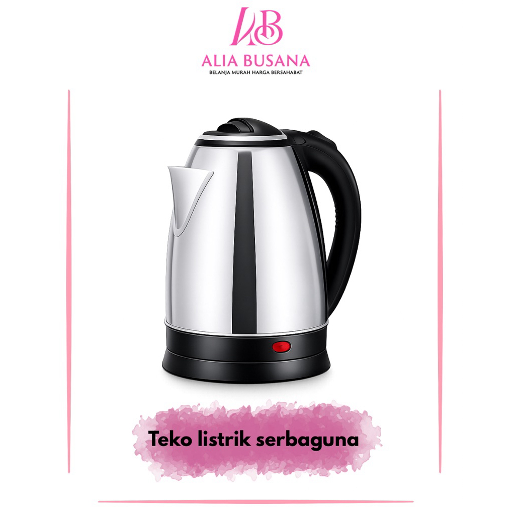 TEKO LISTRIK PORTABLE 2 LITER / TEKO PEMANAS AIR OTOMATIS / TEKO TERMURAHH