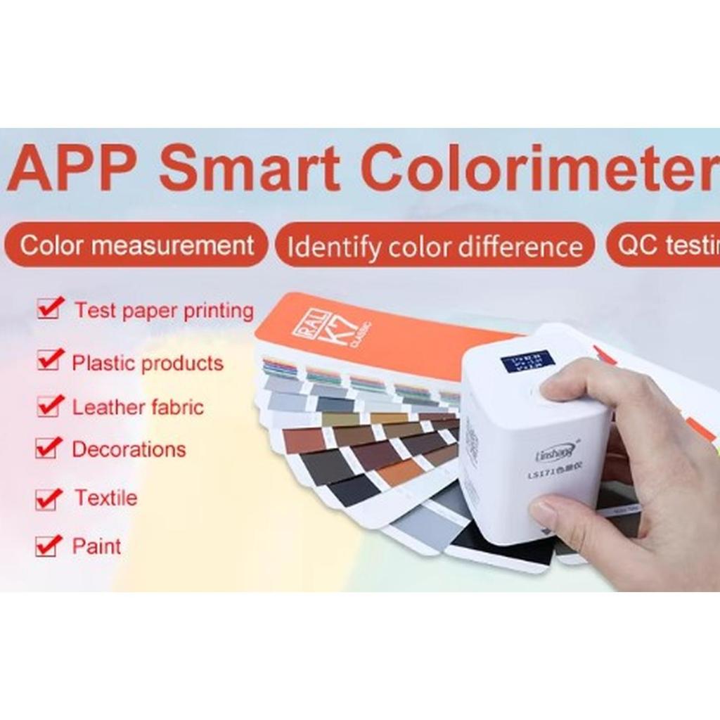 LS171 APP Portable Colorimeter Color analyzer Digital Precise LAB Difference Meter Tester 8 mm LS 17
