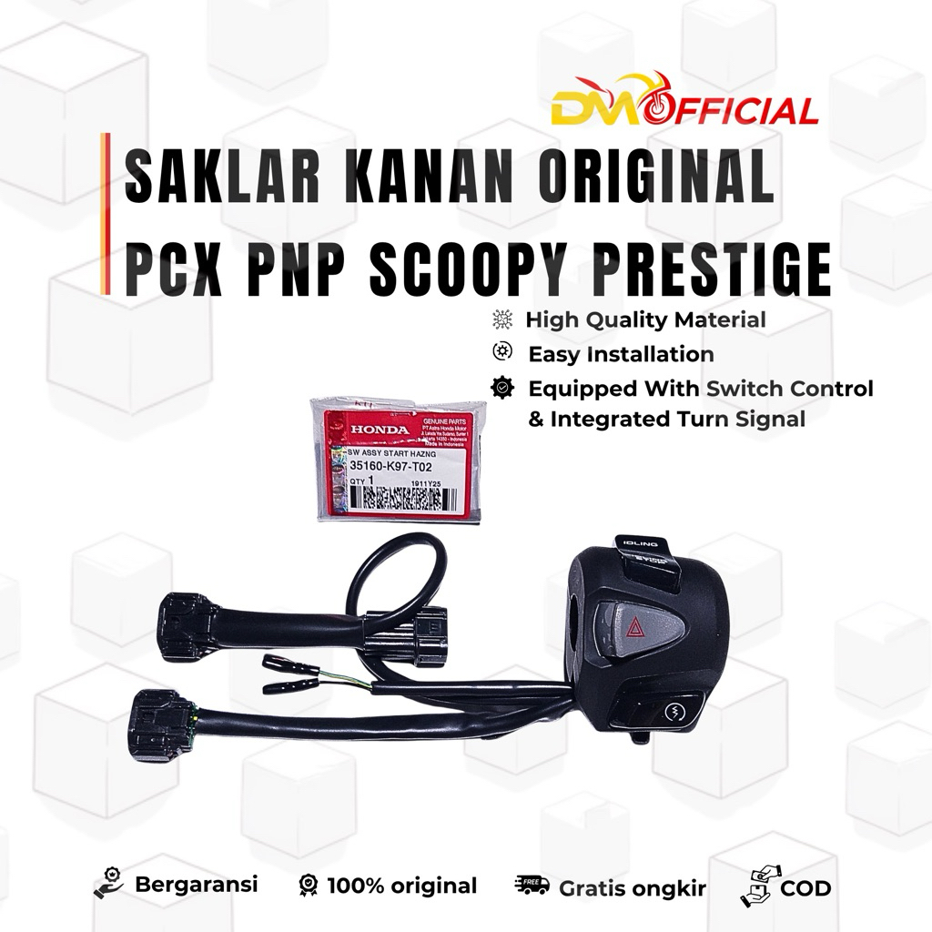 SAKLAR KANAN PCX 150 PNP SCOOPY PRESTIGE K2F TAHUN 2021 - 2024