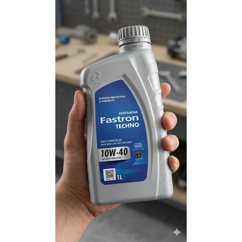 oli pertamina fastron techno 10w-40 1 l . original