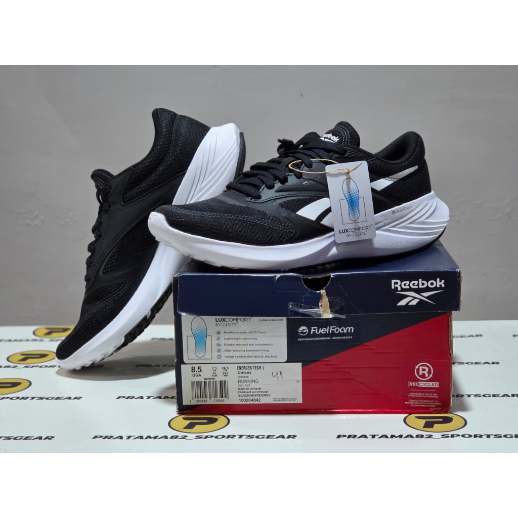SIZE 41 ( 26.5 CM ) - ORIGINAL ASLI REEBOK ENERGEN TECH 2 SEPATU PRIA RUNNING LARI OLAHRAGA SHOES HI