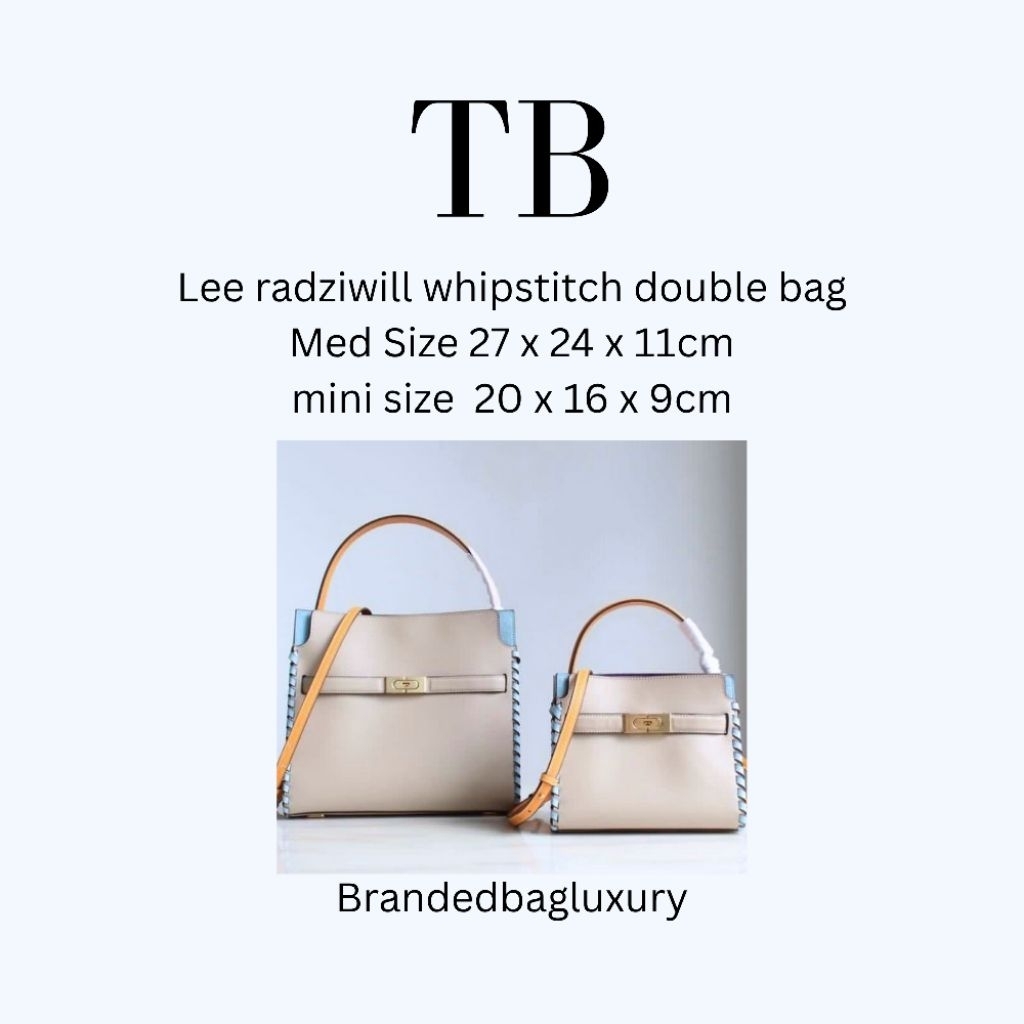 lee radziwill double bag whipstitch TB