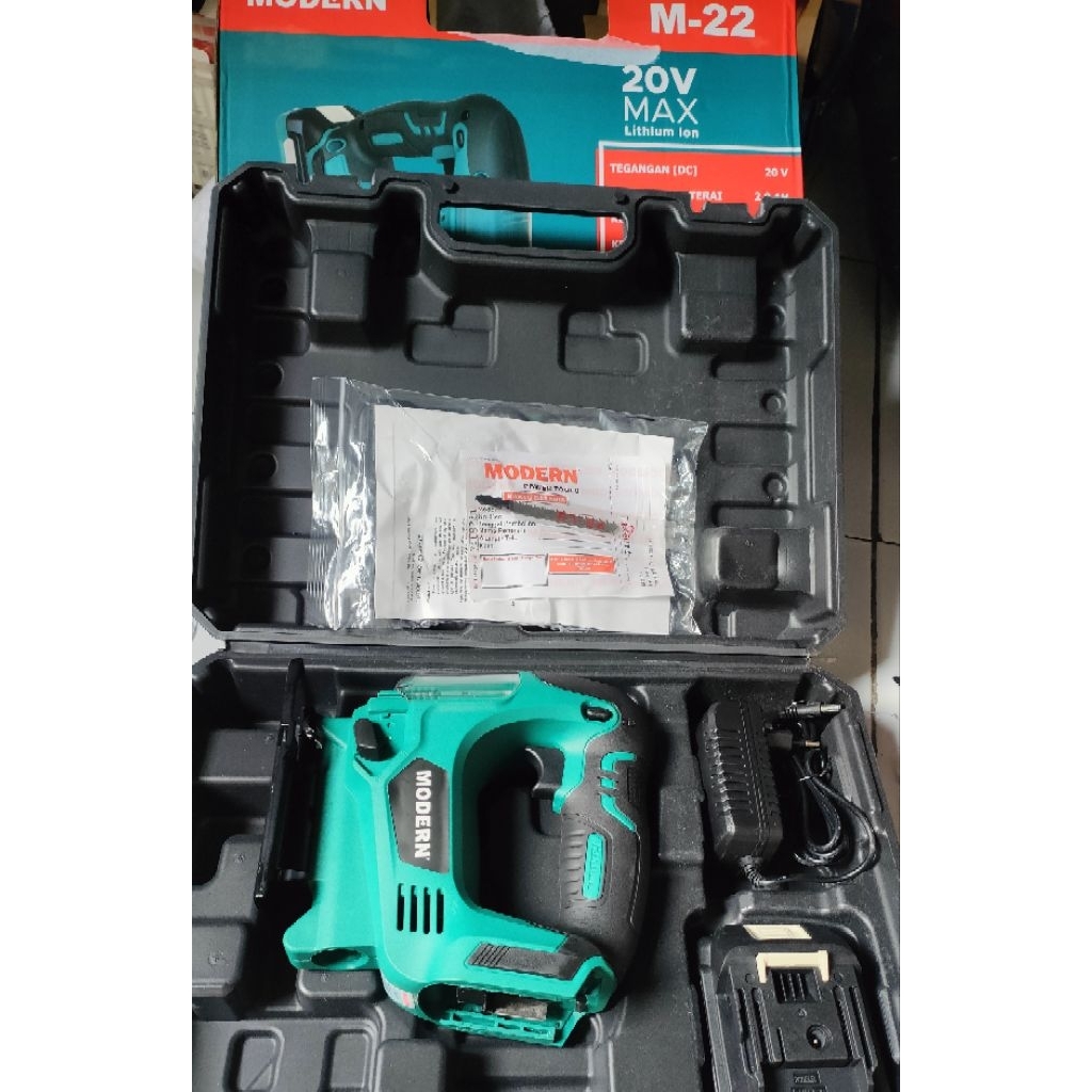 Modern M-22 cordless jigsaw gergaji ukir
