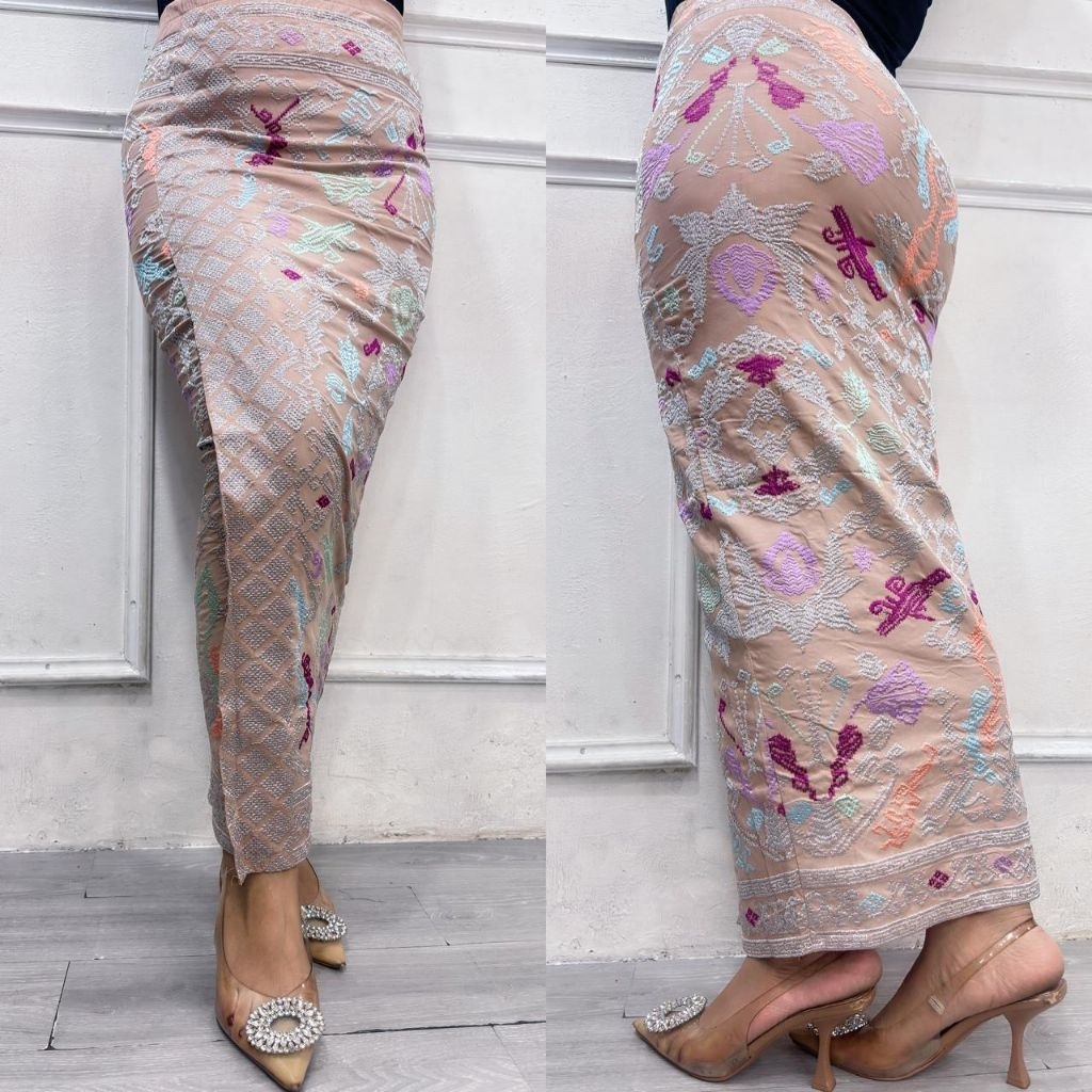 ROK SONGKET BALI BORDIR BALI MANOHARA | KAMEN JADI BORDIR STRAIT | ROK SONGKET BORDIR STRAIT