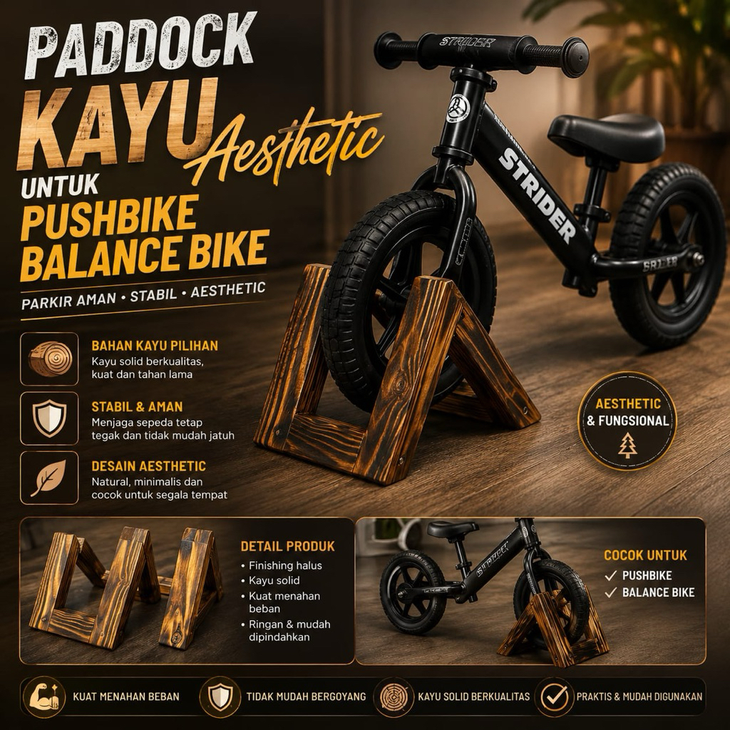 PADDOCK SEPEDA PUSH BIKE PADDOCK BALANCE BIKE ANAK