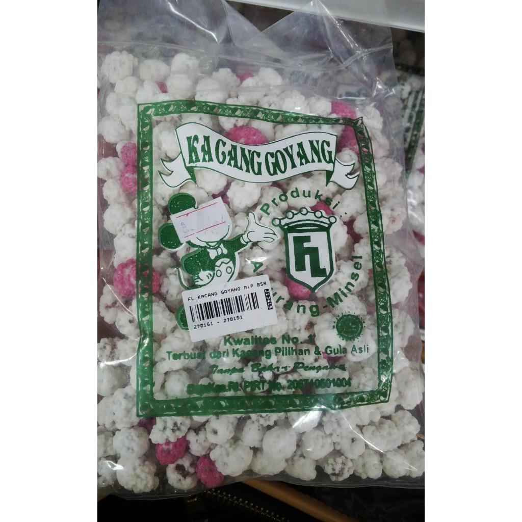 Oleh - Oleh / Jajanan / Khas Manado - FL Kacang Goyang Putih Pink Sdg
