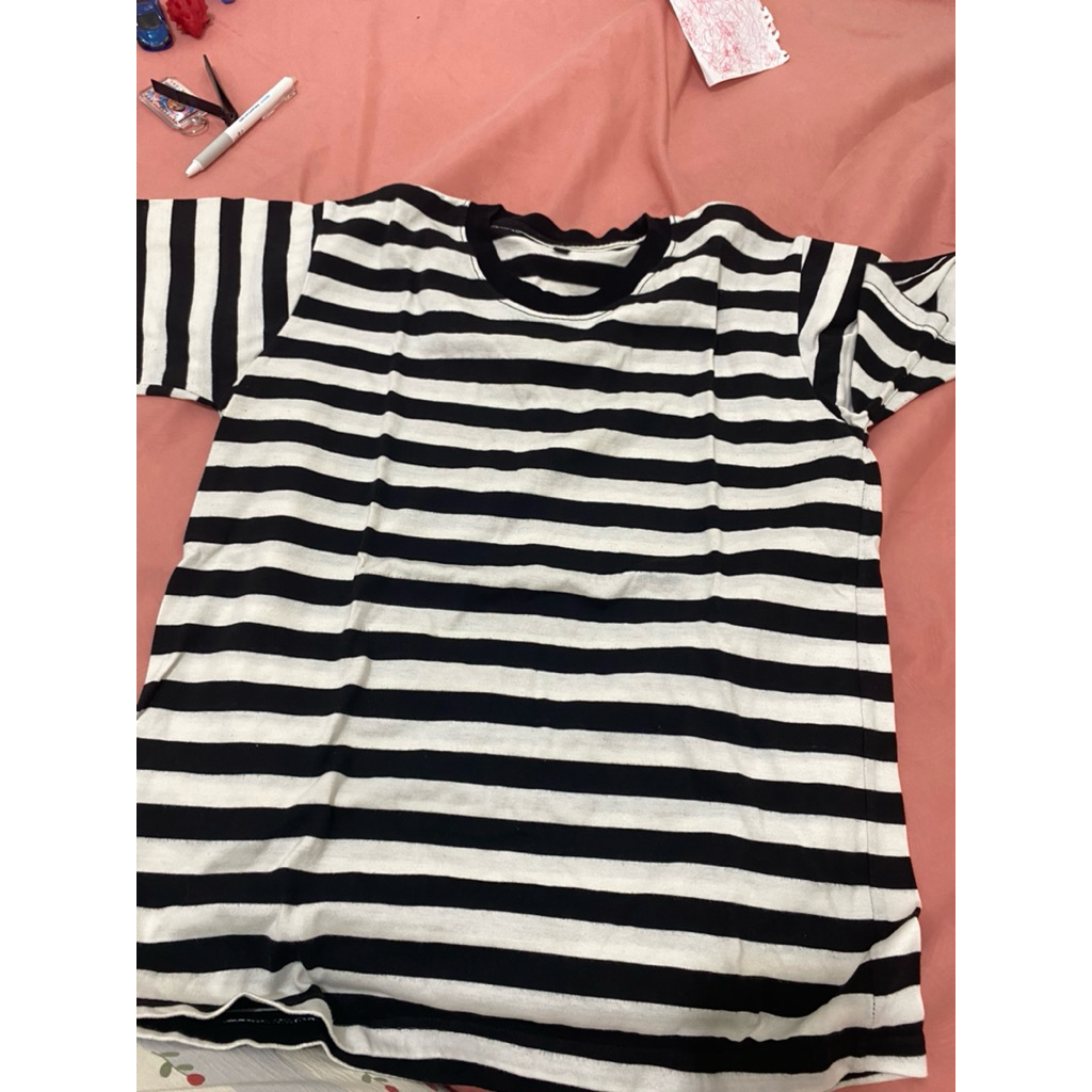 preloved kaos stripe
