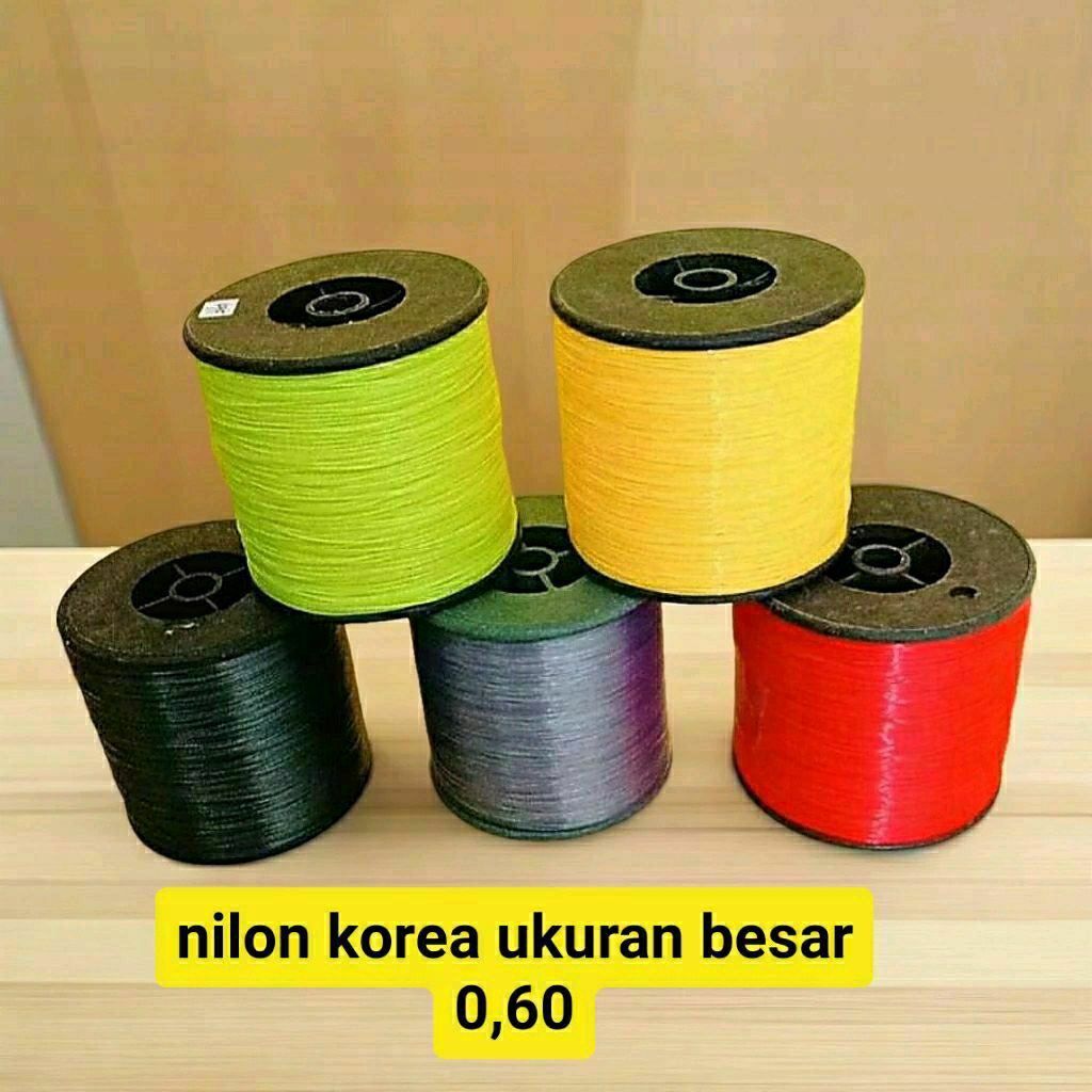 senar korea warna unik warna stabilo 0,60 panjang -+ 300/600meter senar layangan /kenur layangan/