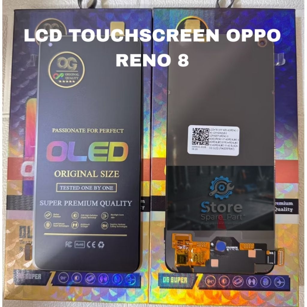 LCD TOUCHSCREEN OPPO RENO 8 4G OLED/AMOLED ORIGINAL FULLSET