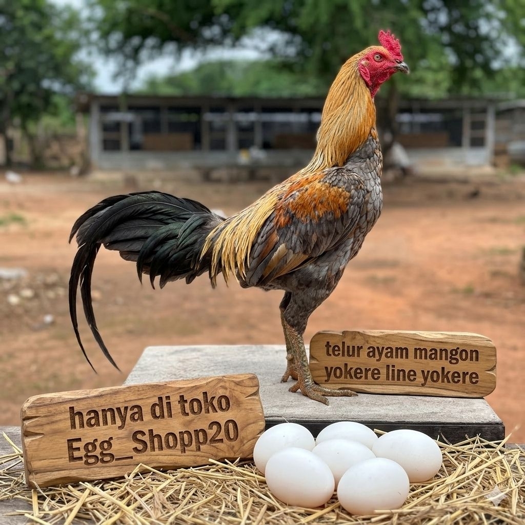 TELUR AYAM MANGON YOKERE LINE YOKERE UNTUK DI TETASKAN Egg_shopp20
