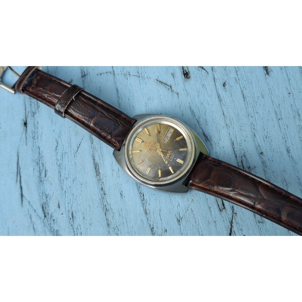 Jam Tangan Orient AAA Crystal Brown Dial