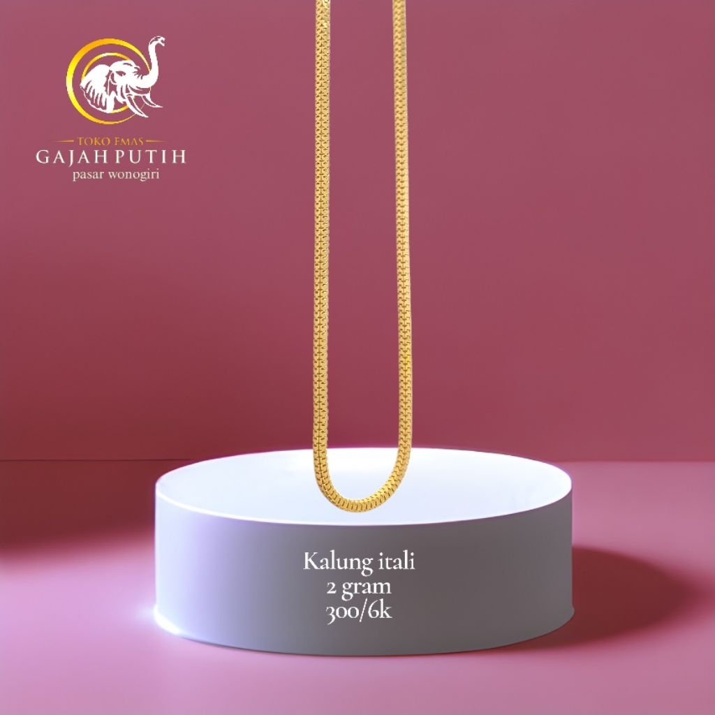 Kalung emas model itali 2 gram